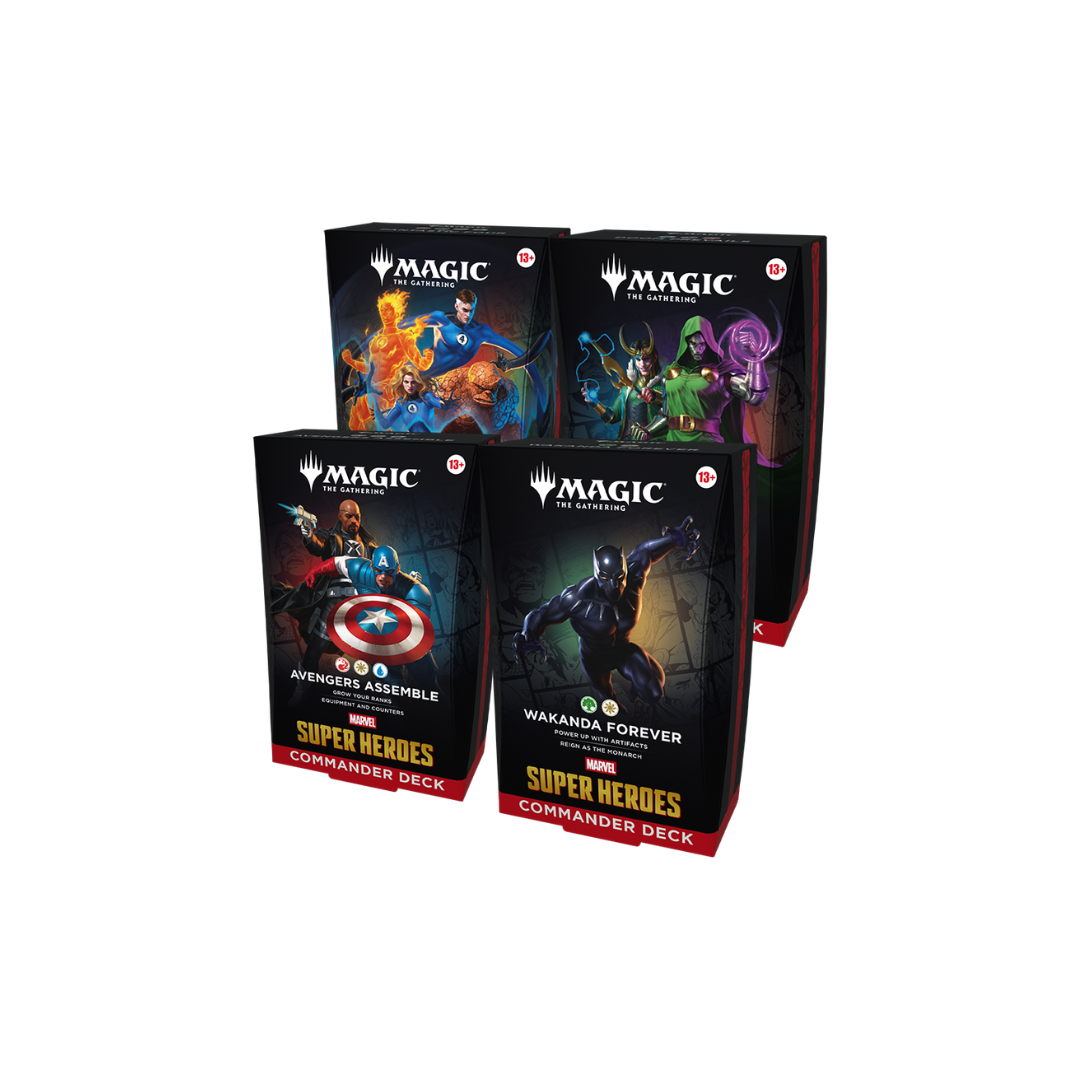 MAGIC: THE GATHERING: Marvel Super Heroes Commander Decks (Set of 4)
