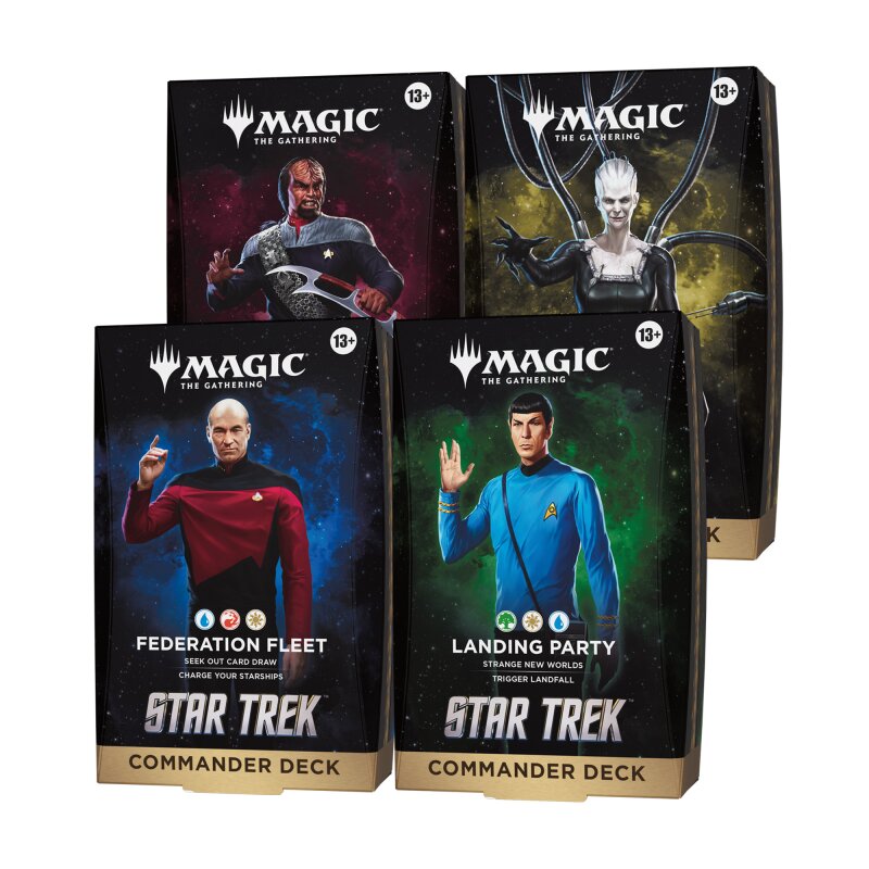 MAGIC: THE GATHERING: Star Trek Commander Decks (Set of 4)