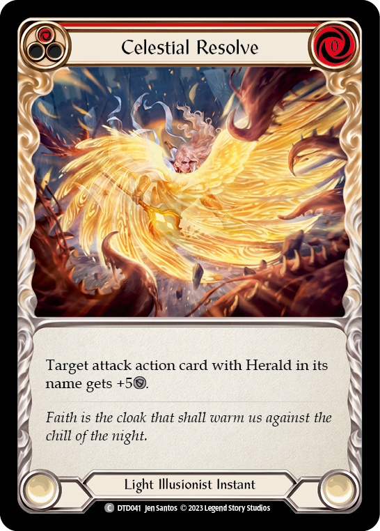 Celestial Resolve (Red) | Common - Playset (3 pcs)