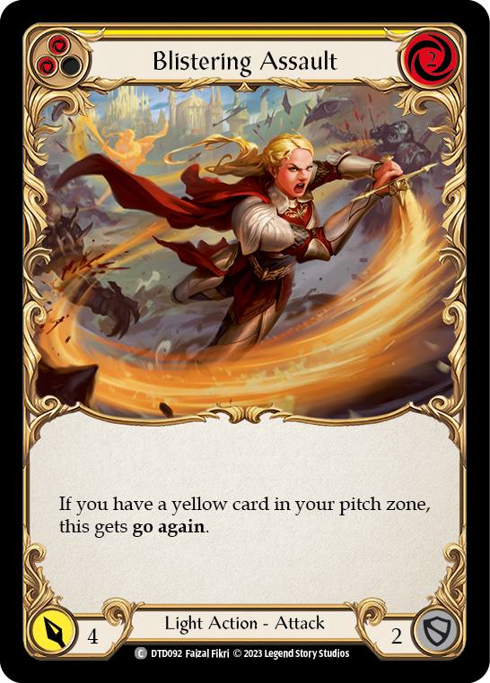 Blistering Assault (Yellow) | Common - Playset (3 pcs)