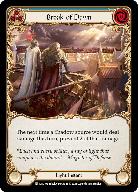 Break of Dawn (Blue) | Common - Playset (3 pcs)