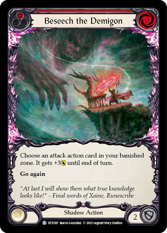 Beseech the Demigon (Red) | Common - Playset (3 pcs)