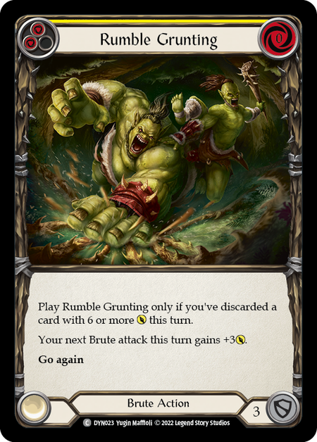 Rumble Grunting (Yellow) | Common