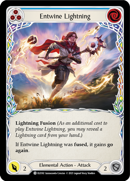 Entwine Lightning (Blue) | Common - First Edition