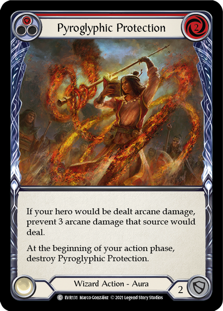 Pyroglyphic Protection (Red) | Common - First Edition