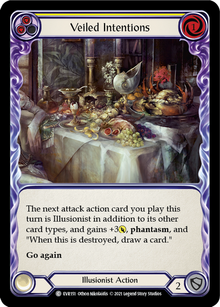 Veiled Intentions (Yellow) | Common - First Edition
