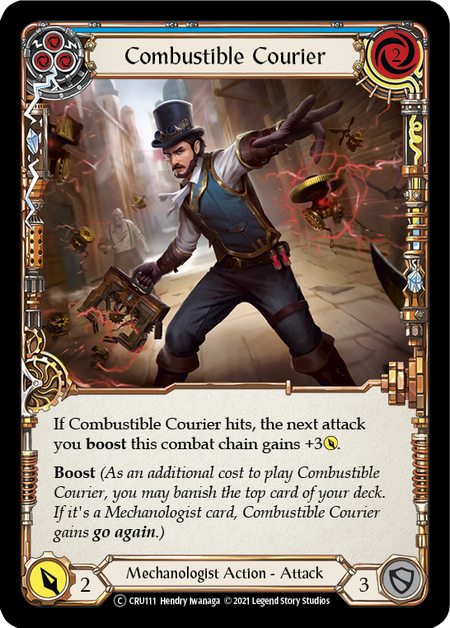 Combustible Courier (Blue) | Common - Unlimited