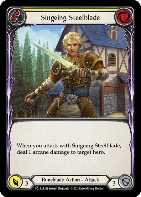 Singeing Steelblade (Yellow) | Common - Unlimited