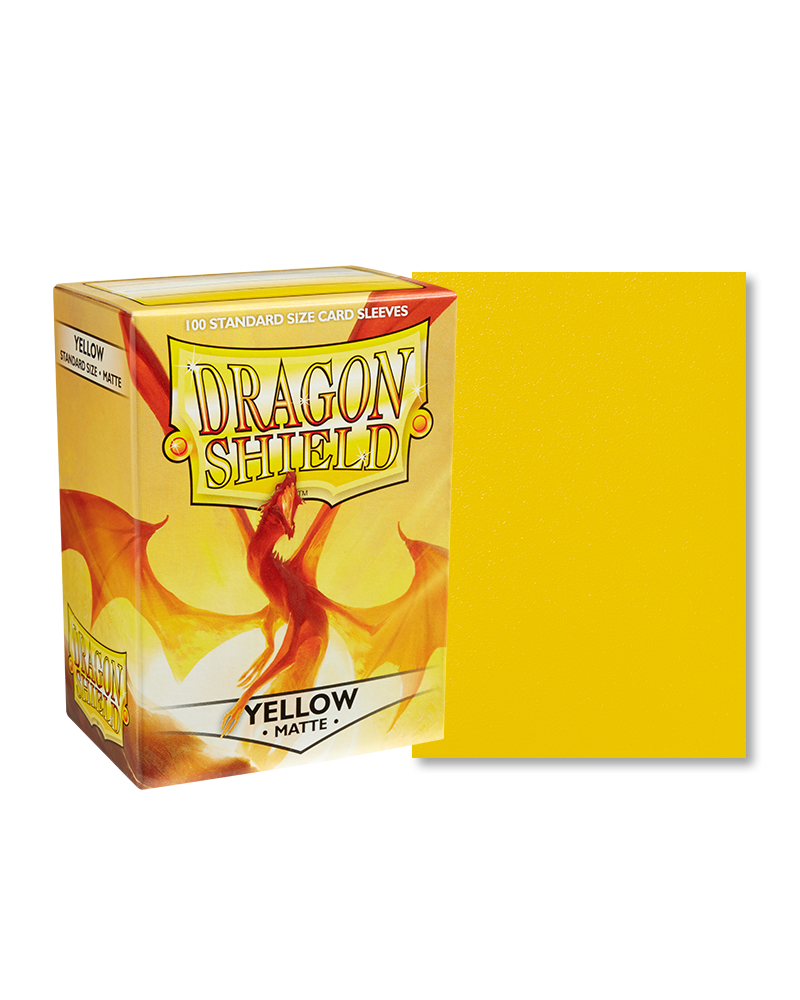 Dragon Shield - Matte Sleeves (Yellow), 100pcs/pack Storm Gate Games Dragon Shield - Matte Sleeves (Yellow), 100pcs/pack Storm Gate Games