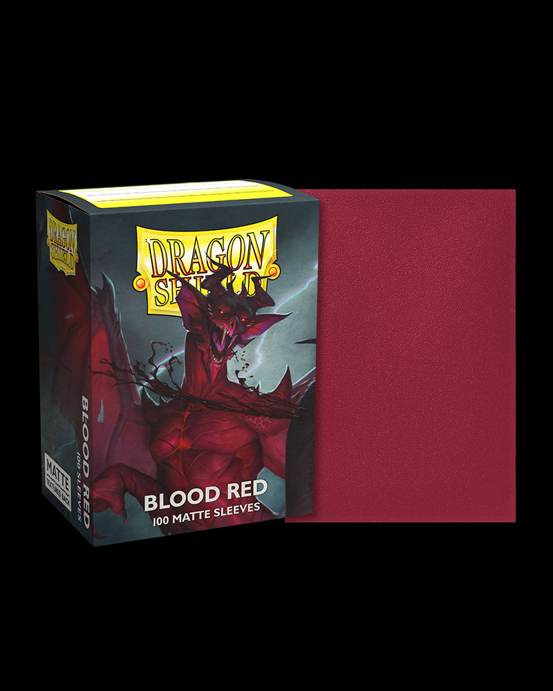 Dragon Shield - Matte Sleeves (Blood Red), 100pcs/pack