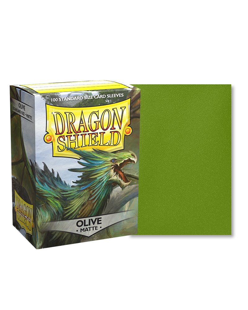 Japanese Size Card Sleeves Dragon Shield Matte Mini - Olive Green, 60 Count, 120 Micron, PVC-Free Olive Green Card Protectors Japanese Size Card Sleeves Dragon Shield Matte Mini - Olive Green, 60 Count, 120 Micron, PVC-Free Olive Green Card Protectors