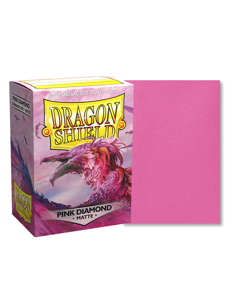 Dragon Shield - Matte Sleeves (Pink Diamond), 100pcs/pack Storm Gate Games Dragon Shield - Matte Sleeves (Pink Diamond), 100pcs/pack Storm Gate Games