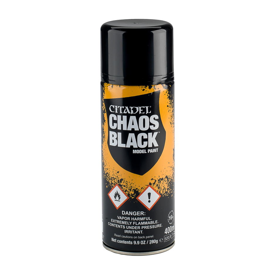 Citadel Colour Paints - Chaos Black Spray (400ml)