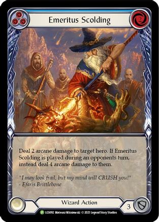 Emeritus Scolding (Blue) | Promo