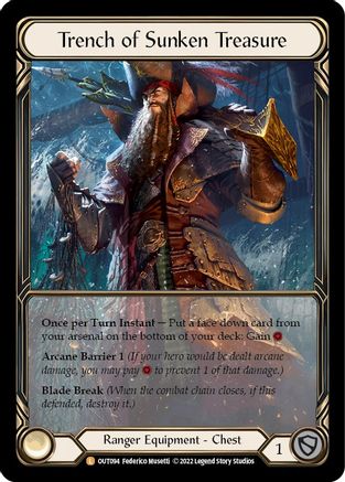 Trench of Sunken Treasure | Legendary [Extended Art Cold Foil]