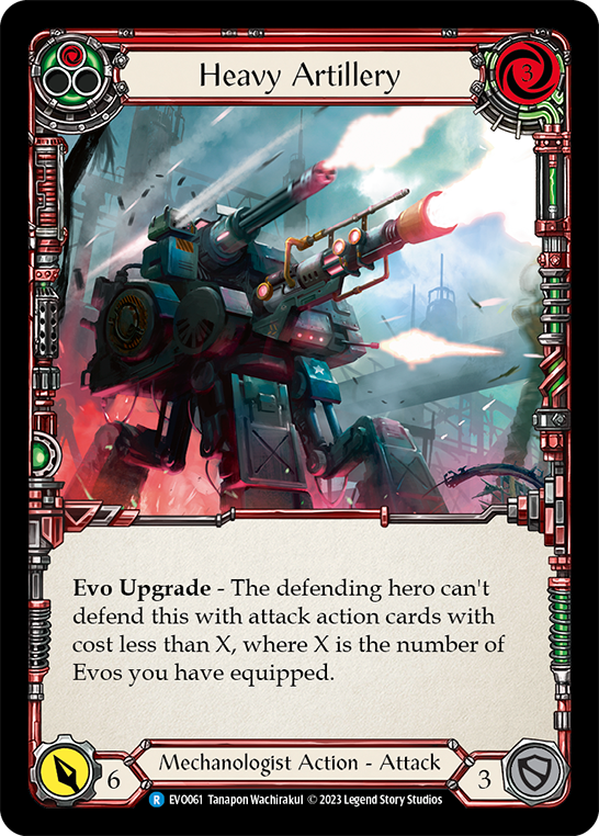 Heavy Artillery (Red) | Rare [Rainbow Foil]