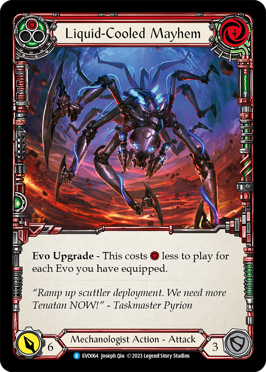 Liquid-Cooled Mayhem (Red) | Rare [Rainbow Foil]