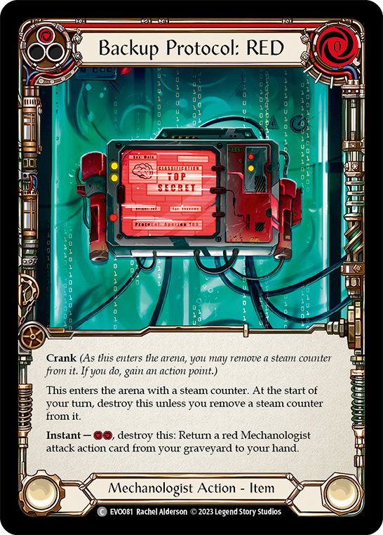 Backup Protocol: RED | Common [Rainbow Foil]