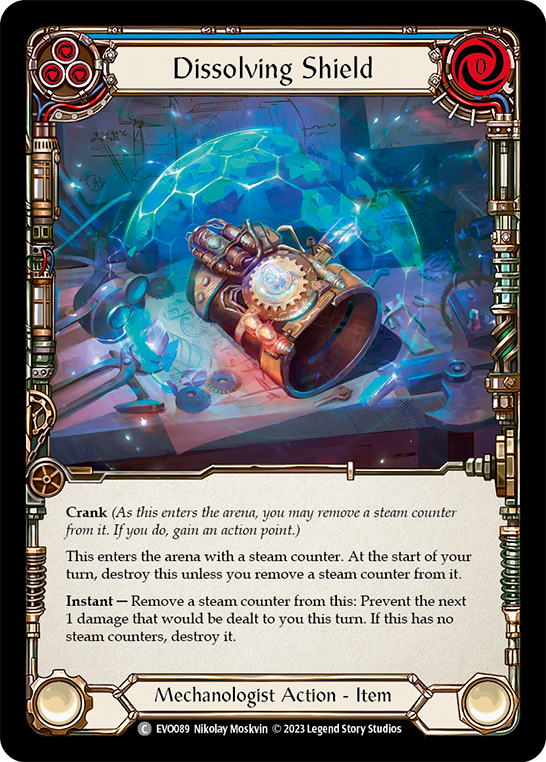 Dissolving Shield (Blue) | Common [Rainbow Foil]