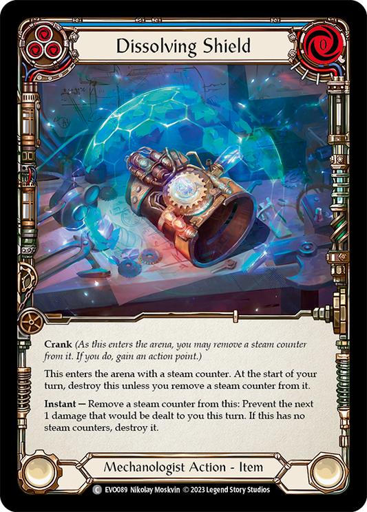 Dissolving Shield (Blue) | Common [Rainbow Foil]