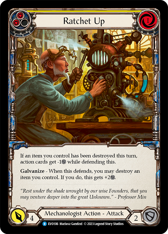Ratchet Up (Yellow) | Rare [Rainbow Foil]
