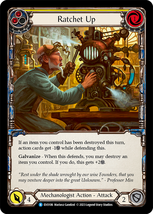 Ratchet Up (Yellow) | Rare [Rainbow Foil]