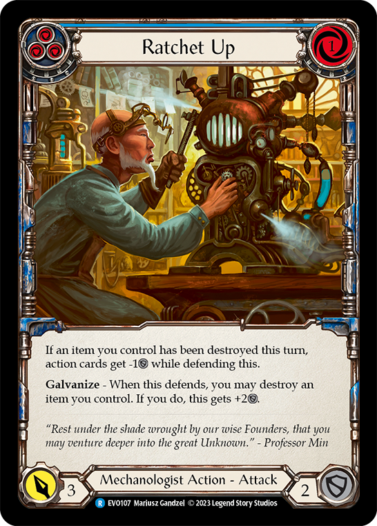 Ratchet Up (Blue) | Rare [Rainbow Foil]