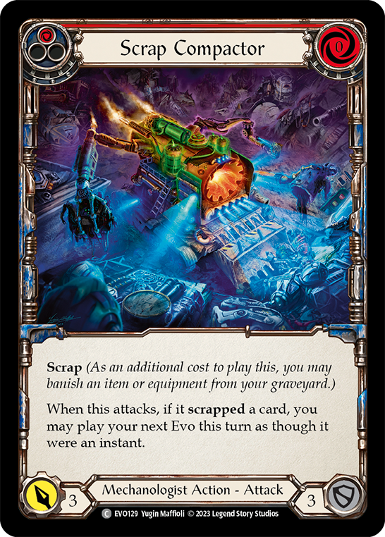 Scrap Compactor (Red) | Common [Rainbow Foil]