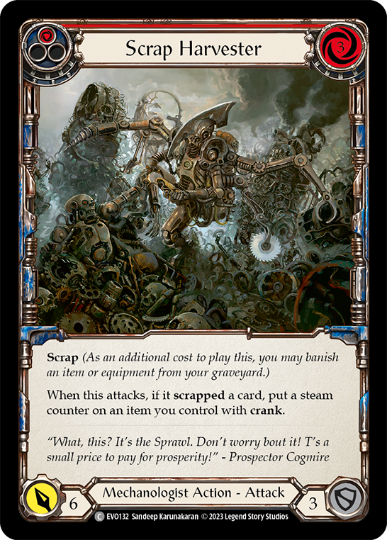 Scrap Harvester (Red) | Common [Rainbow Foil]