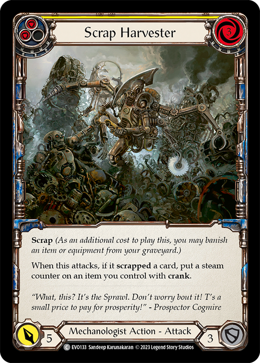 Scrap Harvester (Yellow) | Common [Rainbow Foil]