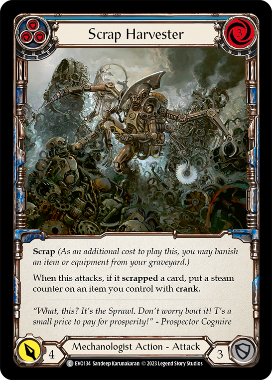 Scrap Harvester (Blue) | Common [Rainbow Foil]