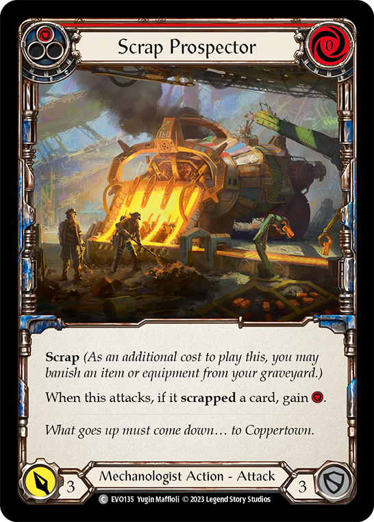 Scrap Prospector (Red) | Common [Rainbow Foil]