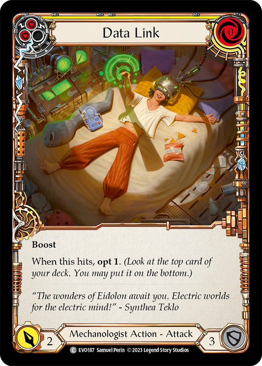 Data Link (Yellow) | Common [Rainbow Foil]