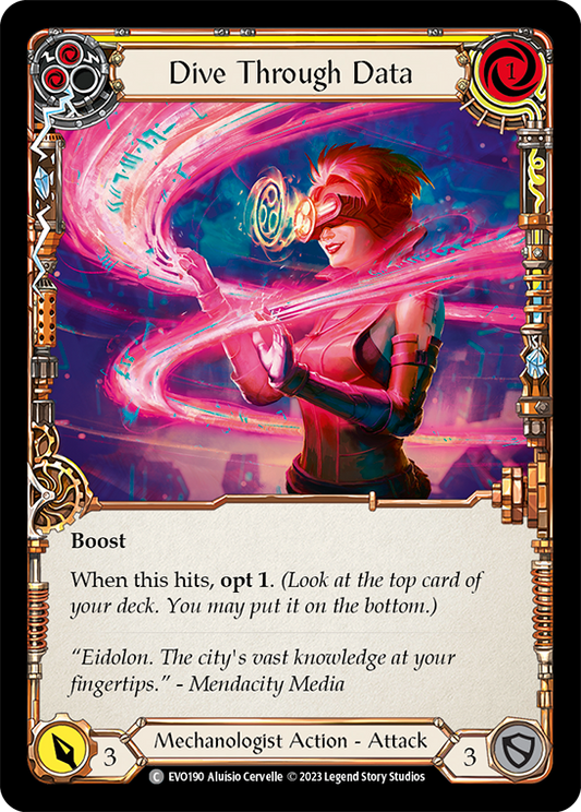 Dive Through Data (Yellow) | Common [Rainbow Foil]