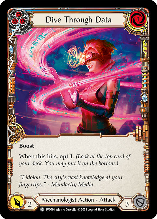 Dive Through Data (Blue) | Common [Rainbow Foil]
