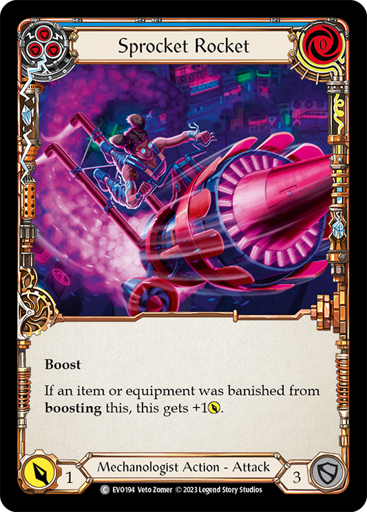 Sprocket Rocket (Blue) | Common [Rainbow Foil]