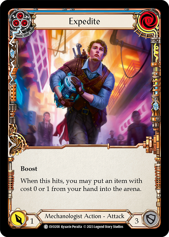 Expedite (Blue) | Common [Rainbow Foil]