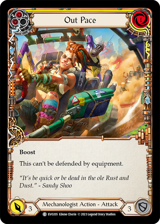 Out Pace (Yellow) | Common [Rainbow Foil]