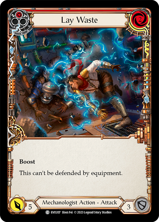 Lay Waste (Red) | Common [Rainbow Foil]