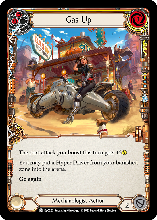 Gas Up (Yellow) | Common [Rainbow Foil]