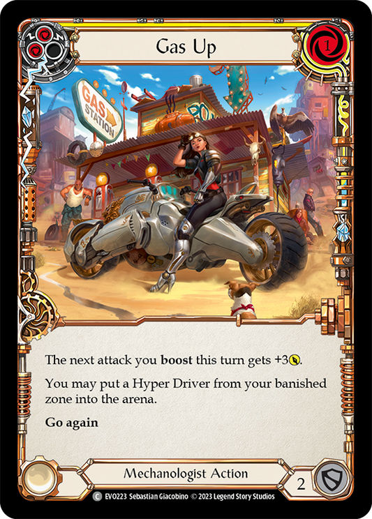 Gas Up (Yellow) | Common [Rainbow Foil]