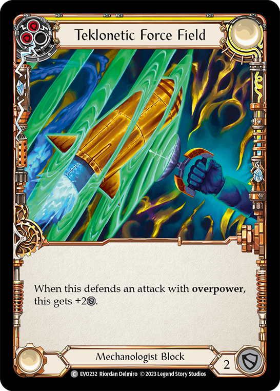 Teklonetic Force Field (Yellow) | Common [Rainbow Foil]