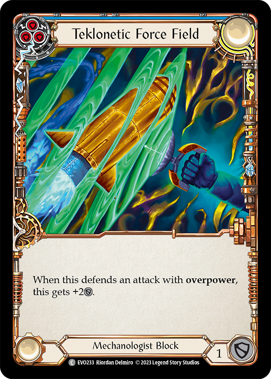 Teklonetic Force Field (Blue) | Common [Rainbow Foil]