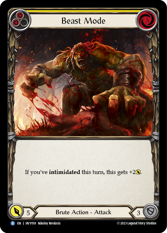 Beast Mode (Yellow) | Rare [Non Foil]