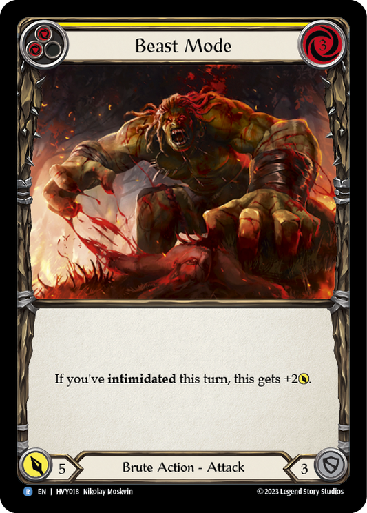 Beast Mode (Yellow) | Rare [Non Foil]