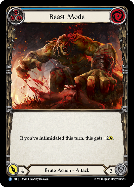 Beast Mode (Blue) | Rare [Non Foil]