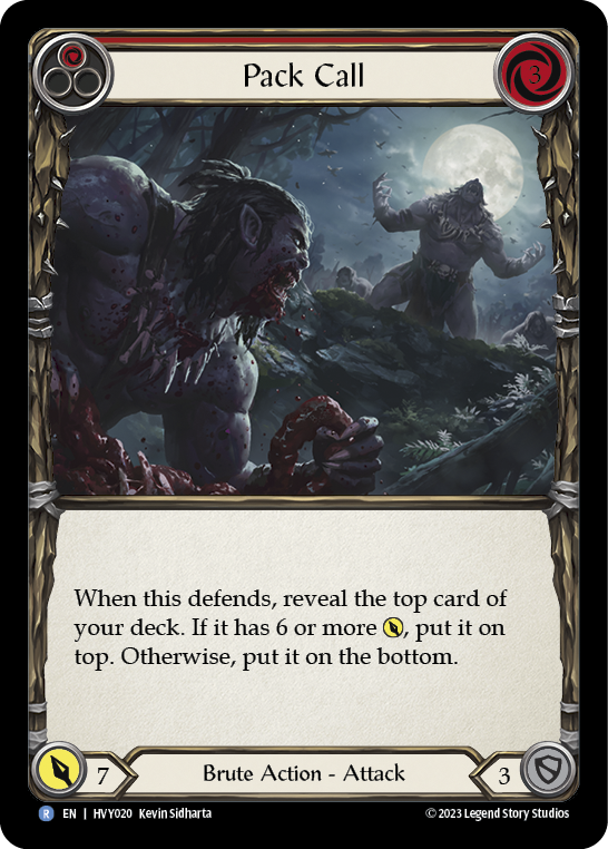 Pack Call (Red) | Rare [Non Foil]