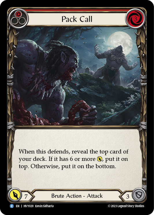 Pack Call (Red) | Rare [Non Foil]