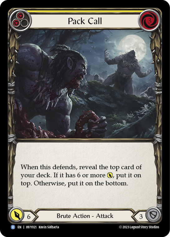 Pack Call (Yellow) | Rare [Non Foil]