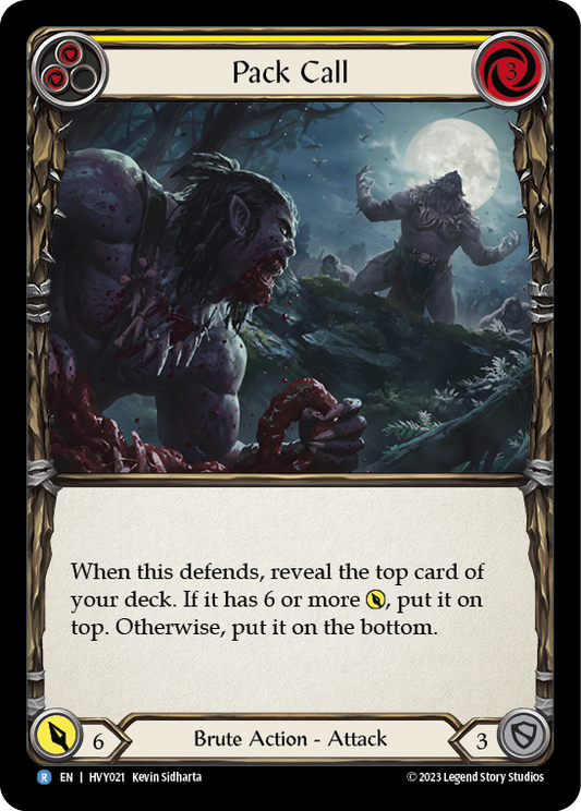 Pack Call (Yellow) | Rare [Non Foil]